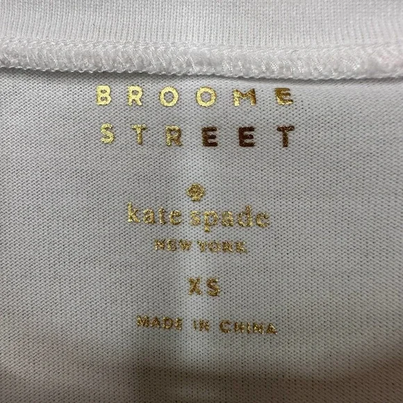 Kate Spade Broome Street White Tee, Size XS - Picture 4 of 4